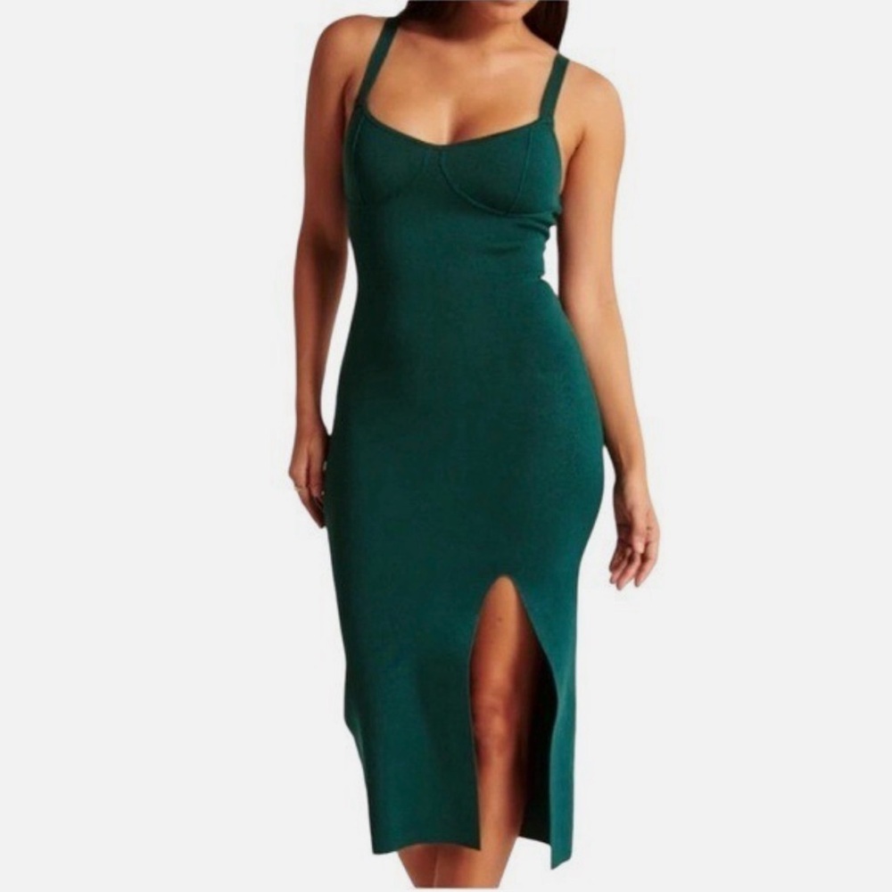 Abercrombie & Fitch Teal Midi Dress